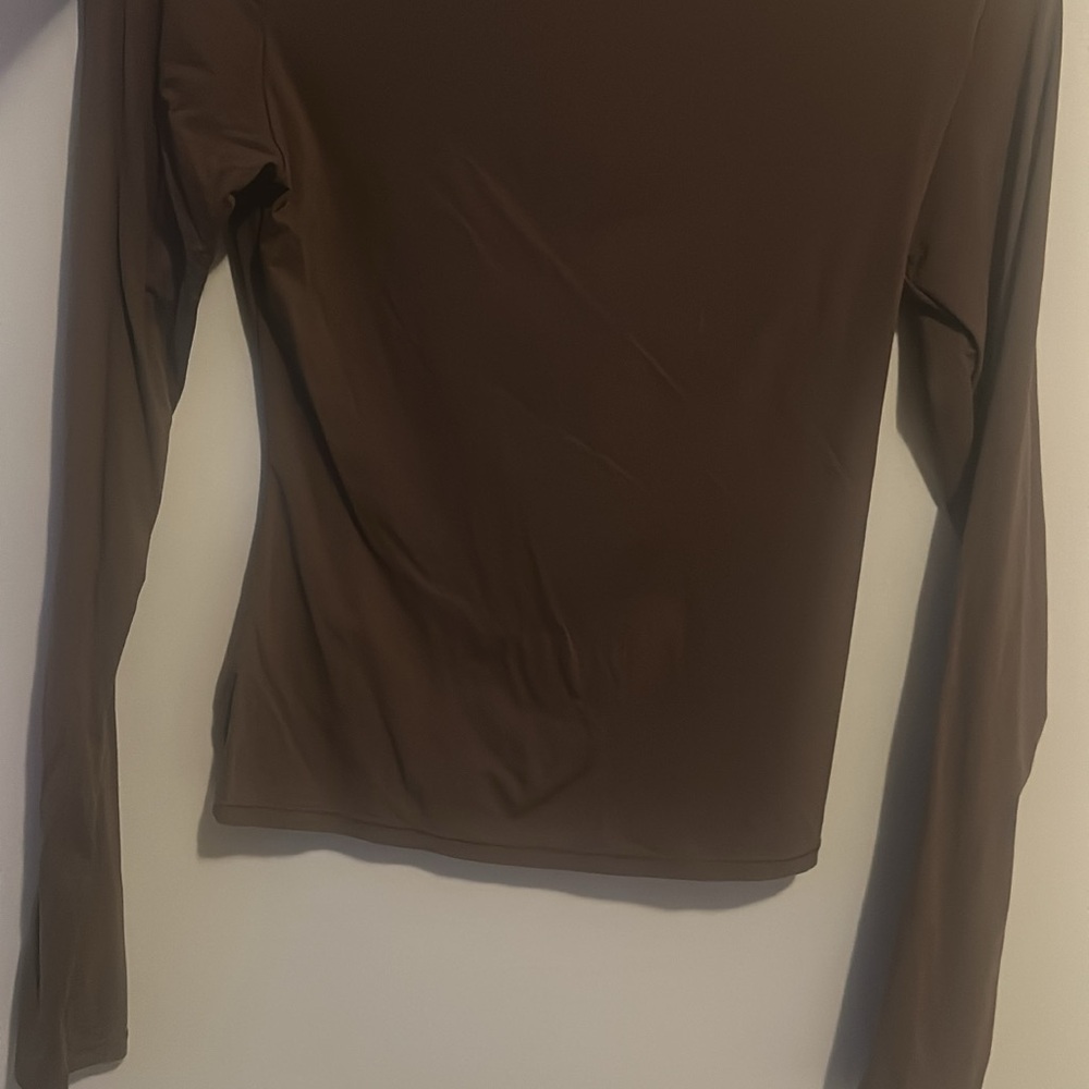 SKIMS Chocolate Long Sleeve Top